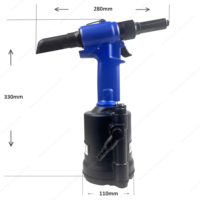 Pistolet à rivets pneumatique haute puissance 8,0 mm Hem Lock 26 000 N et extracteur de rivets, modèle HAR80-B, course de 17 mm