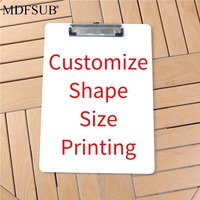 MDFSUB Sac fourre-tout promotionnel de bureau, simple face, 2 mm, en FRP vierge pour sublimation, avec revêtement blanc, en plastique pour sublimation
