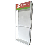 Étagère d'affichage en métal avec crochets pour panneau perforé |   Stand commercial pour accessoires de téléphone, outils et utilisation en salon professionnel