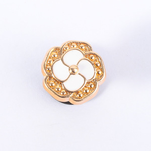 Fibbia per scarpe fai da te in lega di zinco, con fiore, diamanti intarsiati, perle e quadrifoglio, per <span class=keywords><strong>ballerine</strong></span>, zoccoli, sandali e ciabatte - Product Image 2