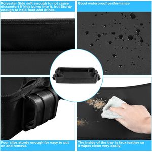 Plateau de poussette Wonderfold noir pliable en tissu Oxford pour l'alimentation des bébés, à utiliser avec une poussette - Product Image 3