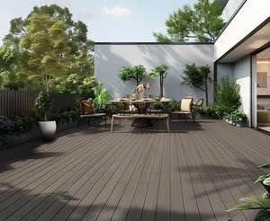 Tarima de Madera Plástica Compuesta (WPC) para Terraza, Resistente a los Rayos UV, Impermeable, para Patio, Directo de Fábrica - Product Image 4