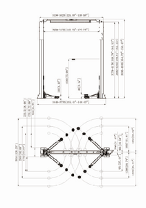 Precision4tech PRE-TP-4.5KC Two Post <strong>Hydraulic</strong> Car Lift <strong>4.5</strong> Ton Capacity for Car Workshop - Product Image 5