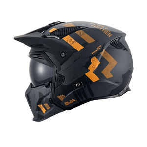 MTHELMETS 2025 Nuevo y Moderno Casco Popular STREETFIGHTER 2 en 1 para Todas las Estaciones, Convertible ABS, Medio/Completamente Abierto, Cruiser/Chopper, Liberación Rápida - Product Image 1