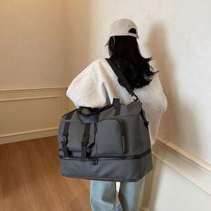 Custom Logo <b>Women</b> Gym Fitness Duffel <b>Bag</b> Travel Shoes Compartment <b>Weekender</b> Overnight Large Capacity Travel <b>Bag</b> - Product Image 6