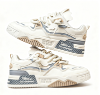 Chaussures pour hommes, nouvelles chaussures plates décontractées polyvalentes, originales, de niche, chaussures de sport à semelle épaisse, chaussures tendance augmentant la taille