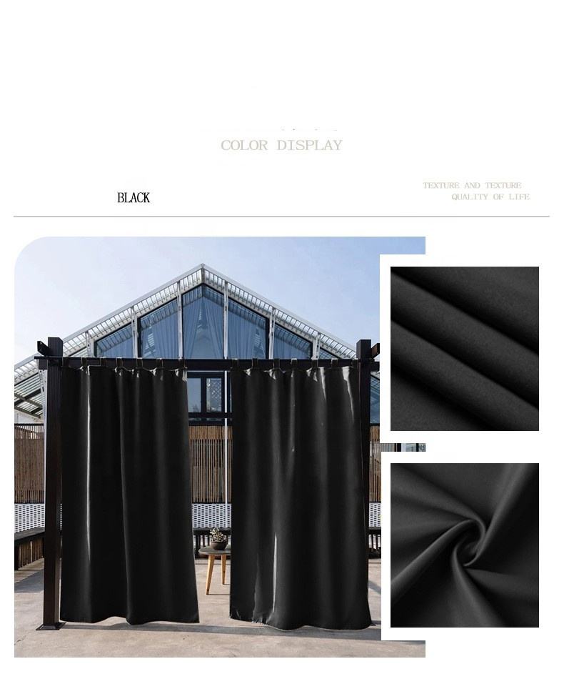 High-precision Waterproof and Rainproof Sun protection Outdoor Balcony Pavilion Blackout Curtain