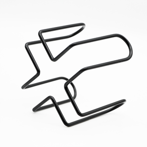 Decorazione della mensola in <span class=keywords><strong>ferro</strong></span> <span class=keywords><strong>battuto</strong></span> per la casa da 4 a 8 sottobicchieri da 4 pollici in metallo nero quadrato o rotondo - Product Image 3