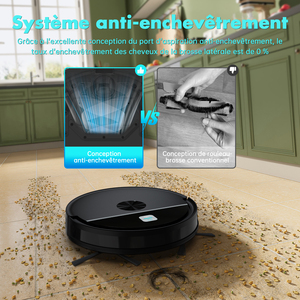 Robot Aspirador y Limpiador Automático para Oficina, 3500Pa de Alta Succión, con Batería, Función de Fregado, Barrido y Sensor Infrarrojo, en Oferta - Product Image 3