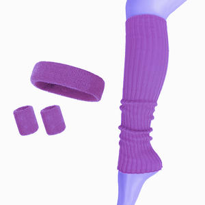 Calentadores de <span class=keywords><strong>Piernas</strong></span> para Mujer, Diadema de los 80, Muñequeras, Conjunto de Calentadores de <span class=keywords><strong>Piernas</strong></span> de Neón - Product Image 3