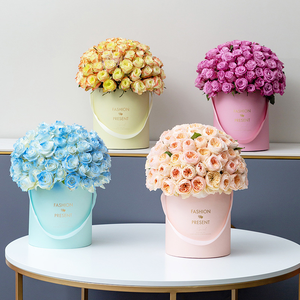 กล่องดอกไม้รูปเห็ดแบบคลาสสิกขายส่ง Eternas Rosas Preservadas ของขวัญพร้อมสลักชื่อบนถุงดอกกุหลาบนิรันดร์ - Product Image 5