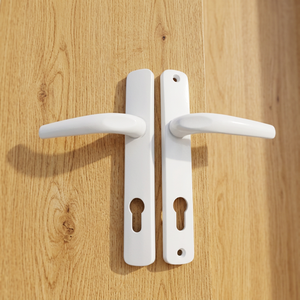 Manija de Puerta Interior Moderna con Control Táctil Amarillo, Palanca de Bloqueo y Orificio para Llave, para Puertas de Dormitorio - Product Image 3