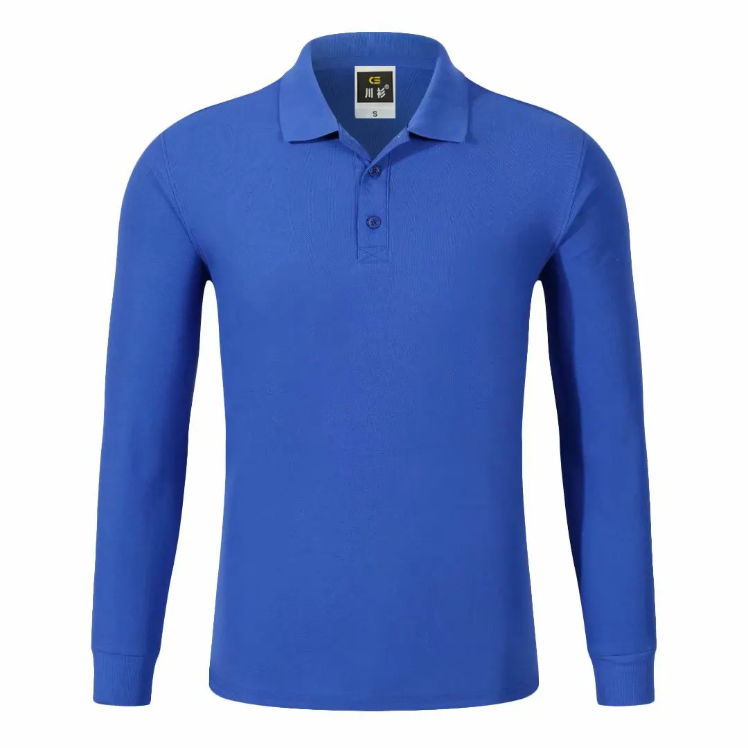 Tùy Chỉnh Golf Dài Tay Áo Polo T Áo Sơ Mi Người Đàn Ông T-shirt, Đá Rửa T Áo Sơ Mi Đầy Đủ Tay Áo Với Epaulettes, Full Sleeve Áo Sơ Mi Cho Nam Giới