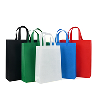 Sacs cadeaux promotionnels personnalisés, imperméables, écologiques, réutilisables, sacs de shopping colorés, sacs fourre-tout non tissés, poignée en sangle PP durable
