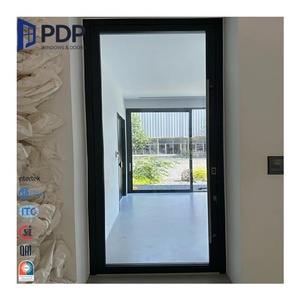 Porte a Battente in Alluminio e Vetro PDP, Dimensioni Personalizzate, Porte Orizzontali per Esterni di Ville, Hotel e Centri Commerciali - Product Image 2