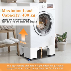 Base Ecológica para Refrigerador con Ruedas, Soporte Resistente para un Fácil Transporte, Capacidad de 400 KG, Elevador de Altura, Refrigerador Móvil - Product Image 6