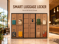 Système de casiers intelligents pour bagages, armoire de rangement en libre-service pour valises, serrure numérique sécurisée pour aéroport, hôtel, gare, centre commercial