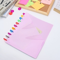 Letter Size Disc bound Dividers 11 Löcher Disc bound Notebook Divider Kunststoff Disc Planner Pocket Pages Ordner Einsätze Zubehör