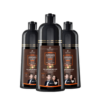 Nuevo Tinte Capilar Permanente Orgánico en Champú Sin Amoníaco, Coloración Natural para el Cabello, Cubre las Canas, Fácil Aplicación, Certificado MSDS