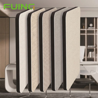 Panneau mural imperméable moderne en bambou et charbon de bois, placage bois, fibre de cristal de carbone pour espaces de divertissement