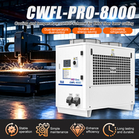 S&A Teyu CWFL-8000 Laser Water Chiller 8000W PRO-Series Sistem Pendingin DETON Dealer Cocok untuk Mesin Pemotong Laser Logam
