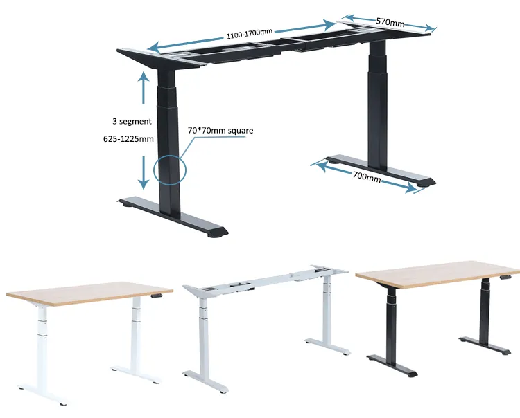 इलेक्ट्रिक सिट स्टैंड डेस्क फ्रेम वर्कस्टेशन सिंगल मोटर एर्गोनोमिक स्टैंडिंग हाइट एडजस्टेबल बेस कंप्यूटर डेस्क फ्रेम