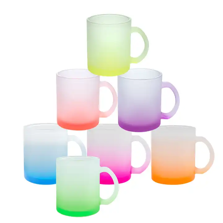 11oz Sublimation Glass Mug Gradient