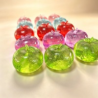 Jouet anti-stress en forme de pomme souple et translucide, cadeau de Noël pour enfants et adultes, vente en gros