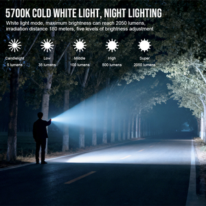 Trustfire MINIX3 PROマルチモードLED懐中電灯磁気グリーンレーザー2050LM 5700K UVライトレッドブルー懐中電灯警告灯 - Product Image 6