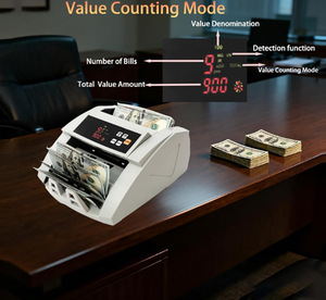 Machine de comptage d'argent portable avec écran LCD, compteurs de billets pour USD <span class=keywords><strong>EUR</strong></span> KES TZS, détecteur de faux billets, machine de comptage de devises - Product Image 5