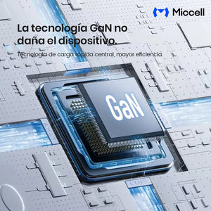 Cargador Miccell 60W GaN con Puerto <span class=keywords><strong>USB</strong></span>-C y Tecnología PD, <span class=keywords><strong>Adaptador</strong></span> Universal para iPad y Móvil - Product Image 3