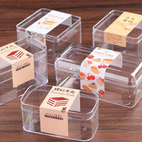 Boîte d'emballage en plastique Transparent 5mm Tiramisu pour la nourriture pour le stockage de gâteau de Mousse en couches de fruits de lait de soja