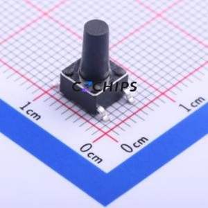 K2-1102SP-N4SC-04 Tactile Switch SMD-4P,6x6mm Switch Single Pole Single Throw Round Button 2.5N Vertical Mount - Product Image 1