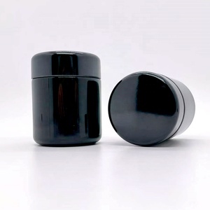 100ml Smell Proof <strong>Jar</strong>, Airtight Glass Container, 50ml 50 ml UV Protected Dark Violet Black Glass <strong>Jar</strong> with Phenolic Cone Cap - Product Image 3