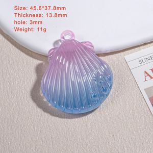 DIY fait à la main coquille étoile <span class=keywords><strong>de</strong></span> mer coquille acrylique pendentif à breloque perles en vrac conception acrylique plastique Lucite perles <span class=keywords><strong>personnalisable</strong></span> cheveux - Product Image 5