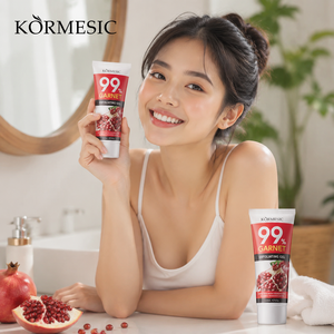 KORMESIC Gel Exfoliante Facial de Granada 99% Certificado por Bpom, 100g, Limpiador Facial Iluminador, Limpieza Suave - Product Image 1