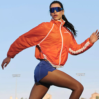 Veste Anorak Coupe Décontractée Légère en Tissu Technique Colorblock Coupe-Vent Isolée et Pliable pour Femme – Idéale pour la Randonnée et le Sport