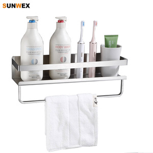 Étagère <span class=keywords><strong>de</strong></span> <span class=keywords><strong>douche</strong></span> moderne auto-adhésive avec <span class=keywords><strong>barre</strong></span> en acier inoxydable 304 Caddy <span class=keywords><strong>de</strong></span> <span class=keywords><strong>douche</strong></span> Porte-shampooing pour salle <span class=keywords><strong>de</strong></span> bain - Product Image 1