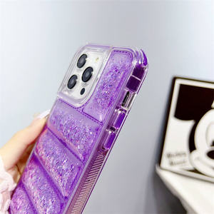 Accesorios de teléfono móvil de lujo para <span class=keywords><strong>Oppo</strong></span> <span class=keywords><strong>A77</strong></span> 4G fundas para celular Down Wear Coat Soft TPU Glitter Epoxy fundas de teléfono móvil - Product Image 2
