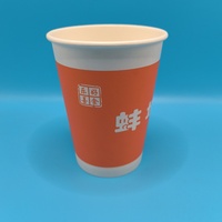Gobelets en papier simple couche pour café 8oz/9oz/10oz/12oz/16oz/20oz/22oz avec logo personnalisé, résistants aux brûlures, impression personnalisée