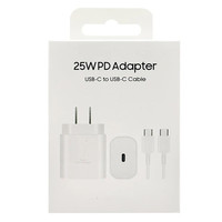 Ensemble de chargeurs super rapides USB EP-TA800 25W avec câble de type c à type c pour Samsung Galaxy S25 S24 S23 S22 S21 S20
