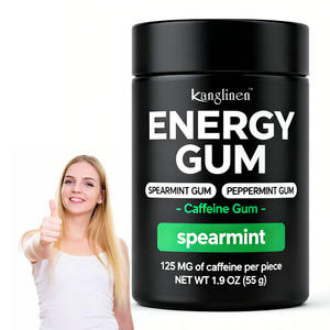 Pasokan produsen penguat energi fokus gelembung Spearmint permen karet kunyah gusi energi permen karet - Product Image 1