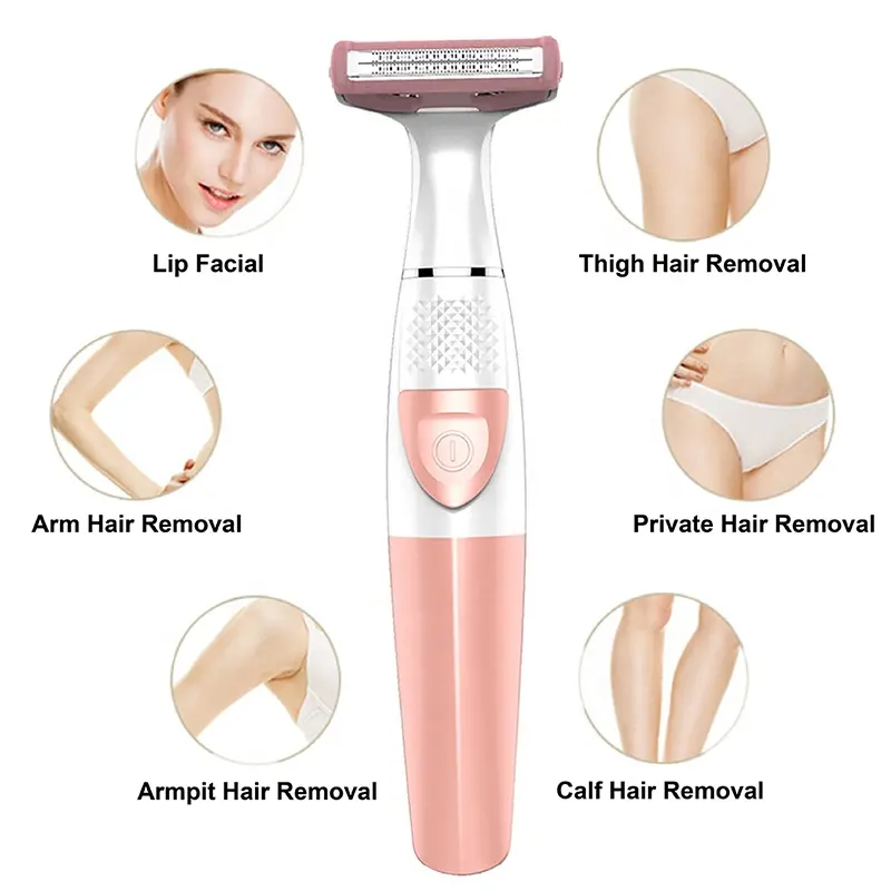 Wholesale Hot Sale Battery Women Underarm Body Shaving Hair Removal Trimmer Electric Lady Shaver