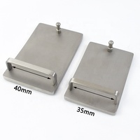 Meetee YK427 35mm/40mm Accessoires de quincaillerie Ceinture pour hommes de qualité supérieure Épingle à tête décorative Boucle de ceinture automatique lisse en acier inoxydable