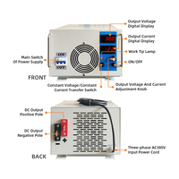 Alimentation CC réglable haute qualité 6000W 25V 30V 200A à découpage pour électrolyse, tests en laboratoire et traitement de l'eau