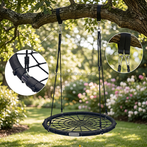 <span class=keywords><strong>Chaise</strong></span> suspendue en filet circulaire en <span class=keywords><strong>plastique</strong></span> pour enfants, pour <span class=keywords><strong>jardin</strong></span> extérieur, pour le divertissement - Product Image 6