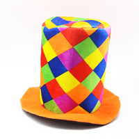 Chapeau de bouffon en velours, chapeau de clown coloré, chapeau de costume amusant, chapeau de fête, couvre-chef de carnaval, Halloween, Noël, adultes, enfants