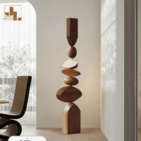 Style nordique salon luxe Sculpture en bois ornement Villa hôtel Accent entrée décoration meubles