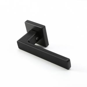 Manijas de puerta Maxery Stripe New, manija de puerta de aleación de Zinc de oro rosa de lujo moderno, juego de cerradura, manija de puerta de palanca Interior - Product Image 4