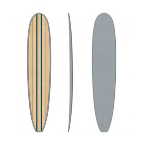 Epoxy sợi thủy tinh Surf Board tre gỗ ván lướt sóng bảng cá và đứng lên tàu chèo thuyền với lướt vây và dây xích để bán - Product Image 6